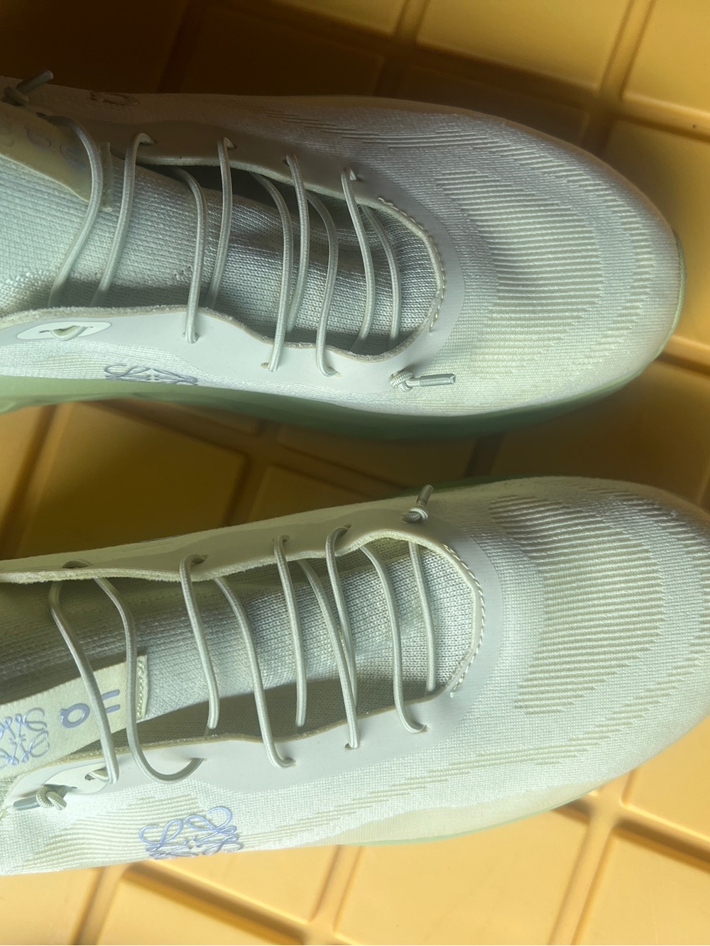 Women's lime green Athletic Lace-Up Sneakers